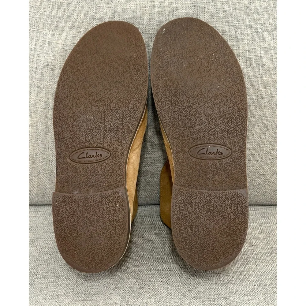 Clarks Bushacre 2 Suede Chukka Boots Mens 14 Tan Brown Lace Up Ankle Boots